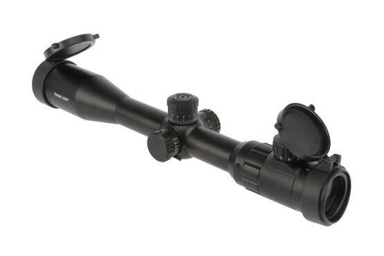 The Primary Arms scope 4-16x44mm with Mil-Dot reticle features 1/4 MOA adjustments